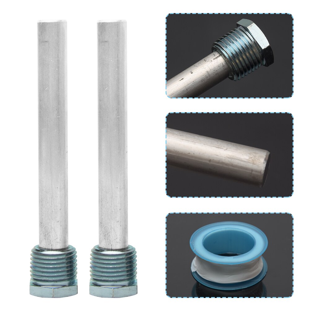 2pcs Practical Universal Magnesium Anode Rod Anti Corrosion NPT Thread Water Heater Protective 4.5inch Tank For RV Trailer Bar