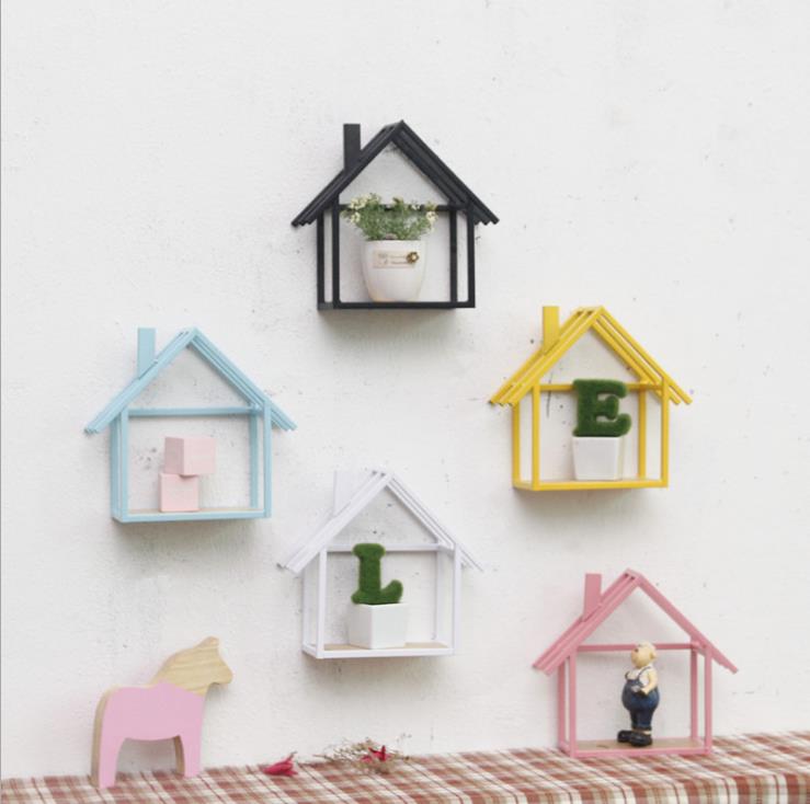 Creatieve minimalistische moderne woninginrichting iron huis rack, wanddecoratie opknoping hanger wanddecoratie