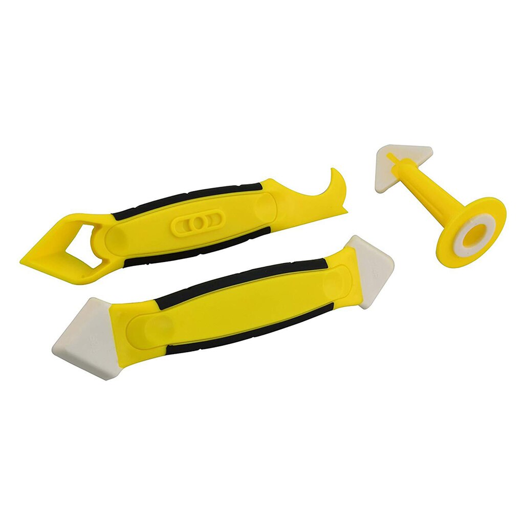 Silicone Sealant Caulking Tool Kit, Caulking Tool Kit Scraper / Caulk Remover / Nozzle for Bathroom Kitchen Floor Cornor