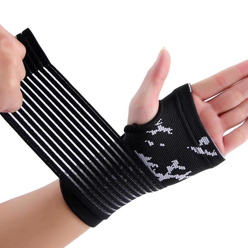 1pcs Elastische Sport Pols Bandage Veiligheid Carpaal Tunnel Druk Sport Pols Bandage Ademend Sport Wrist Guard Palm Protector