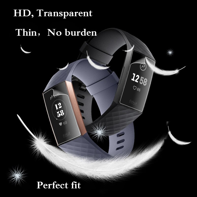 Smart Horloge Accessoires 9H Anti-Kras Tpu Full Hd Cover Screen Protector Film Voor Fitbit Lading 3 /4 Hd Protector