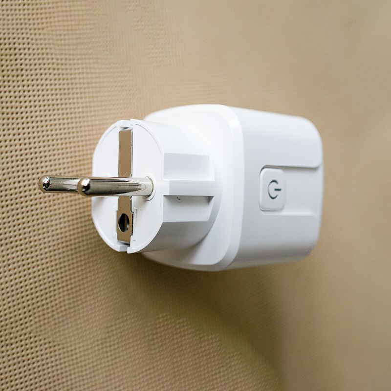 Enchufe inteligente con WIFI, control inalámbrico, aplicación compatible con alexa, control de voz de Google, estándar europeo, AC110V, 240V, 16A
