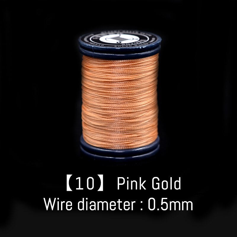 Sozo 0.5mm håndverkssylinje lær håndverksverktøy håndsydd rund vokstråd trådstreng 120m: 10 rosa måke