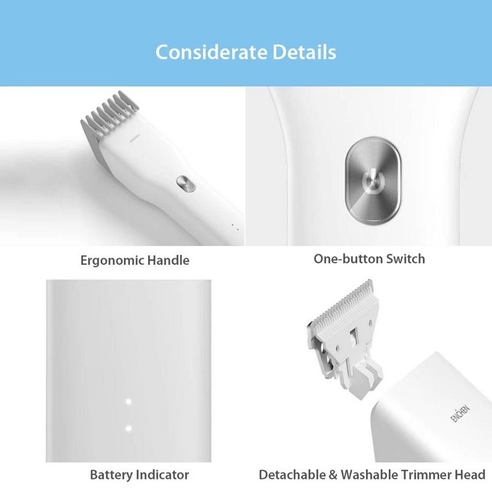 Enchen boost elektrische tondeuse kapper tondeuse volwassen mannen usb tondeuse usb snoerloos haar knippen baardtrimmer