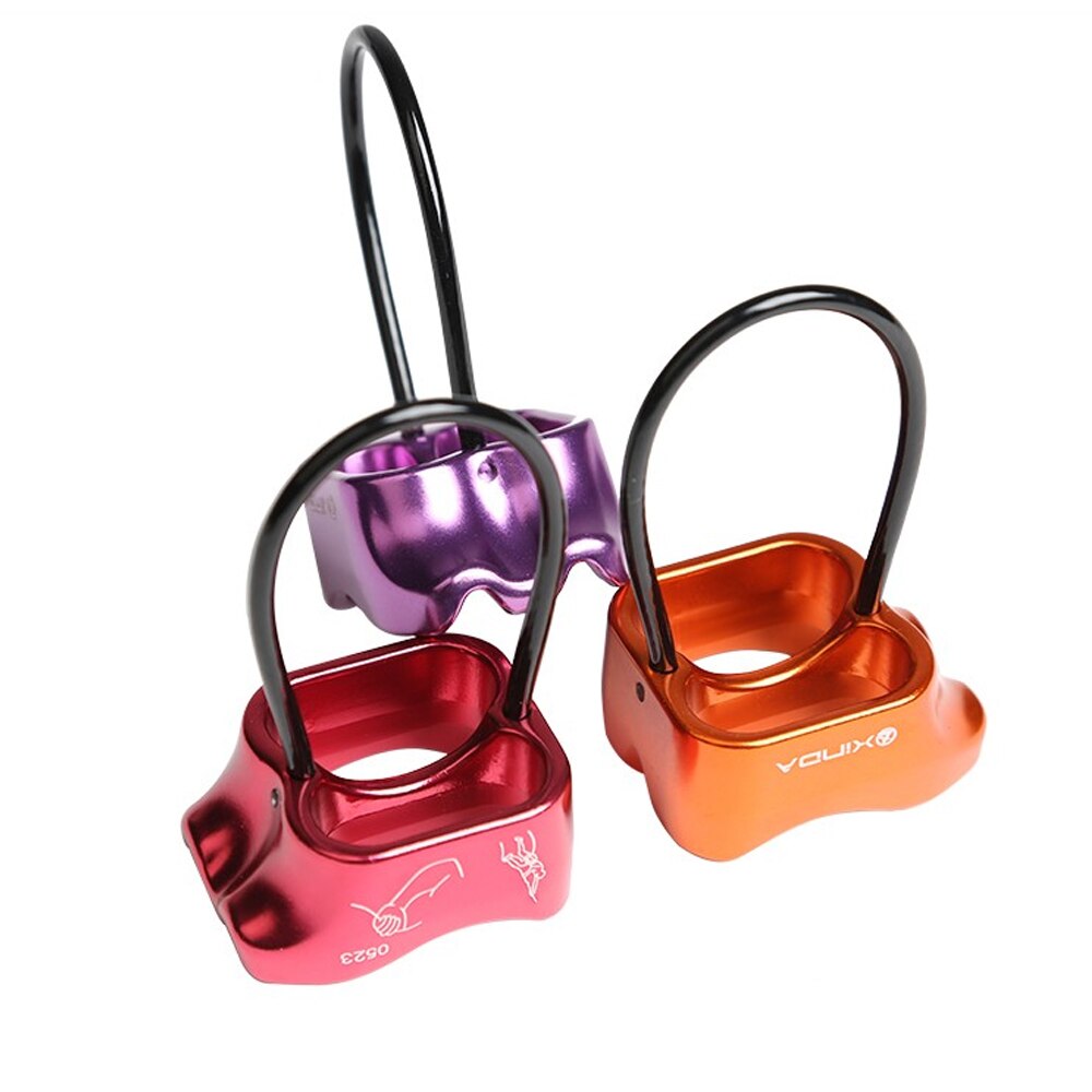XINDA Rappel ATC Descend Belay Device Aluminum Descender Rope Outdoor Camping & Hiking Rock Climbing Equipment