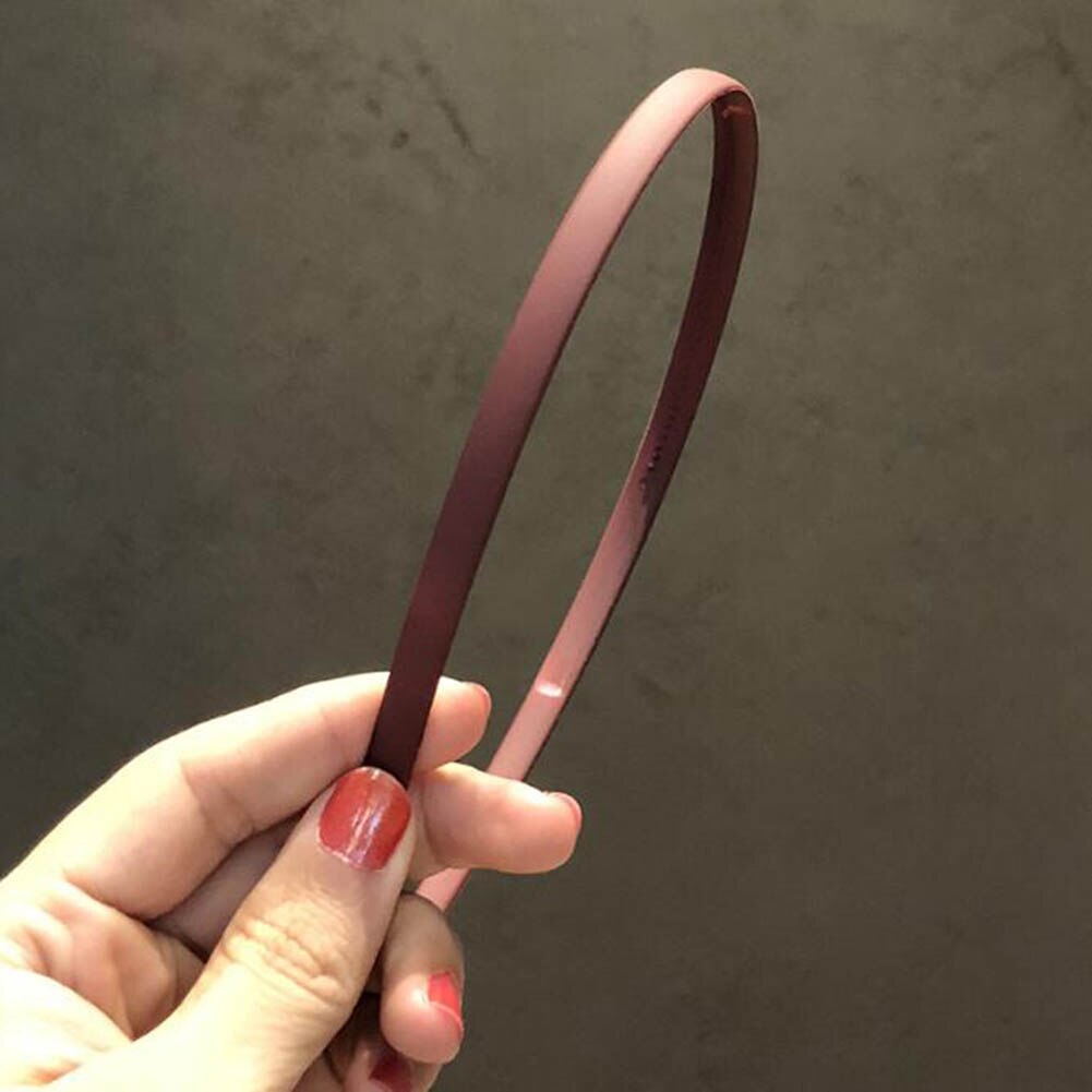 Antislip dunne eenvoudige haarbanden schattige hoofdband haarringen houder ornament hoofdband dames haaraccessoires: Bruin