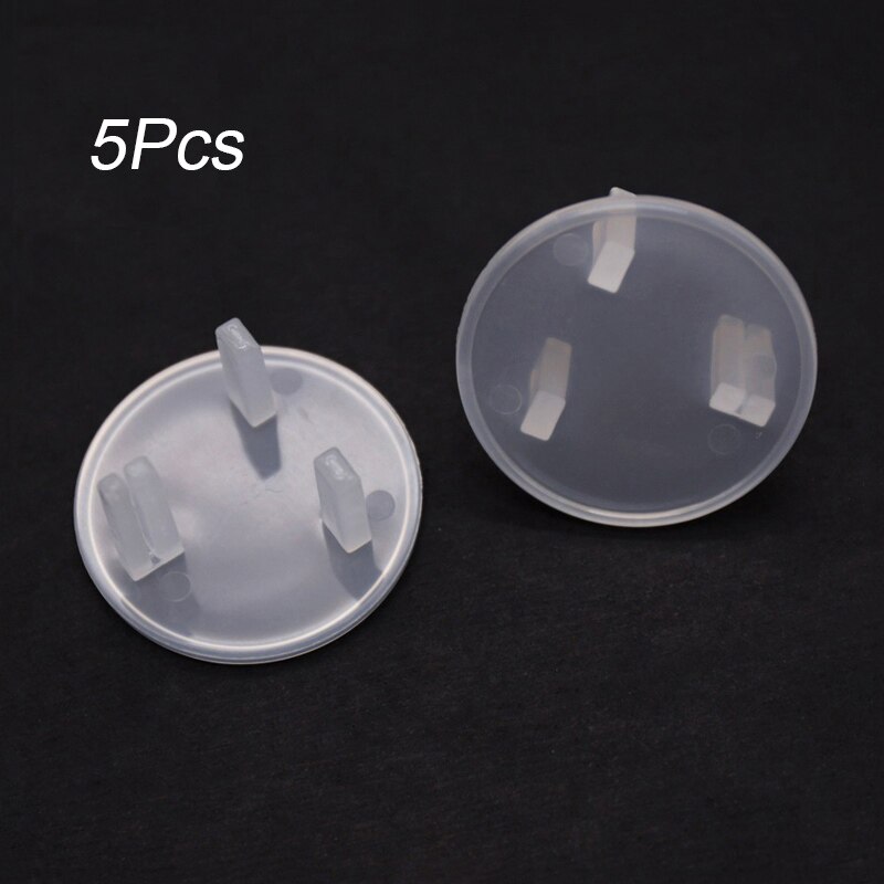 UK Energie Steckdose Netz Stecker Abdeckung Baby Art Sicherheit Schutz Anti Elektrische Schock Art Stecker Schutz Abdeckung Kappen: 5Stck transparent