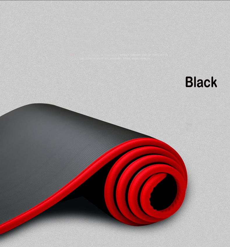 10mm Yoga matt Dicken Yoga Akupressur matt Meditation Anti-Unterhose matt Fitnessstudio Massage Pad Körper Gebäude Yogamat Sport matratze Zu Hause: Schwarz