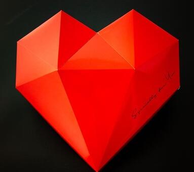 High-End 3d Geschenkdoos Rose Gouden Rood Roze Diamant Hart Vorm Wedding Party Verjaardag Snoep Sieraden Parfum Kartonnen geschenkdoos: NO.2 / 22x22x9.2cm