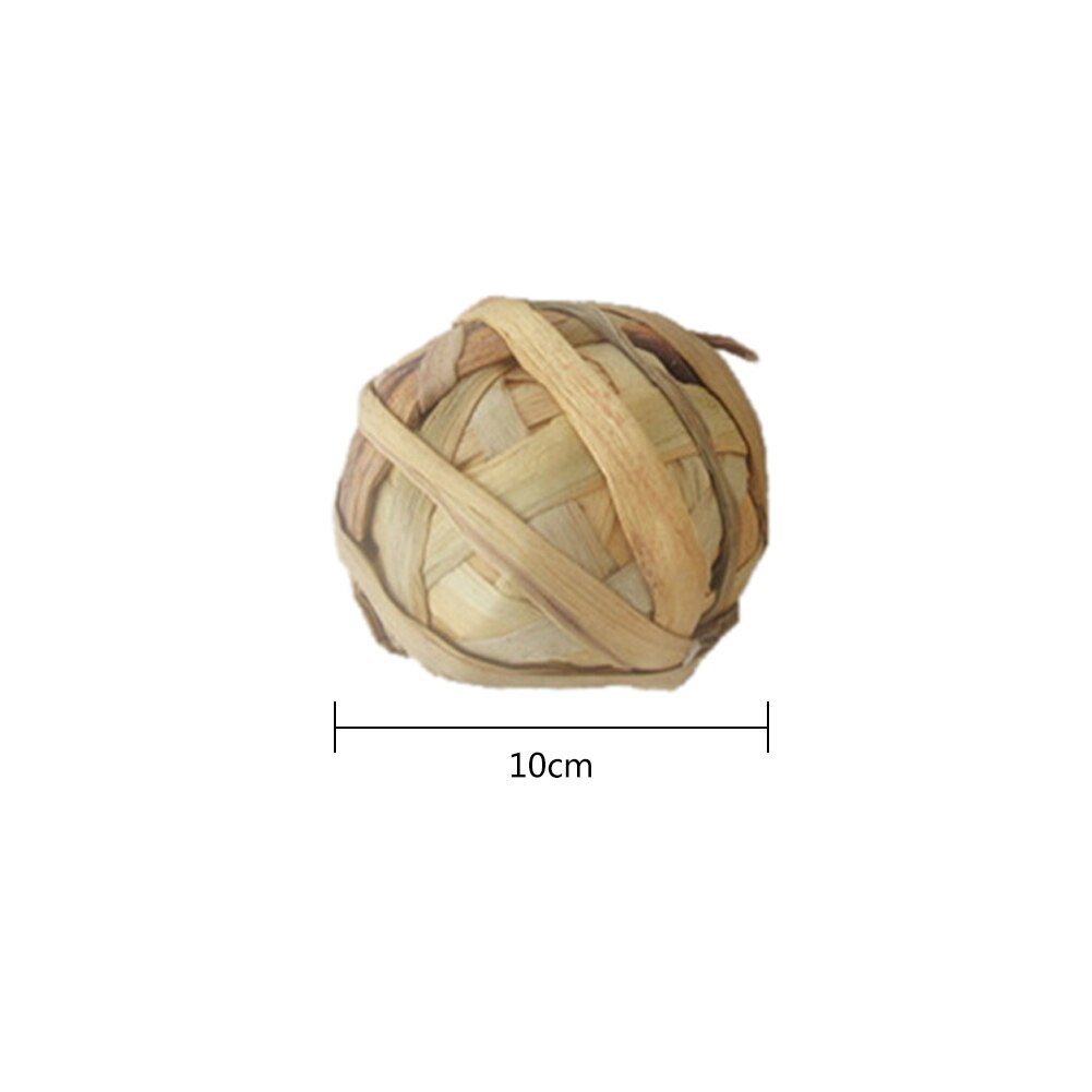 Boule tressée plante aquatique naturelle | Lapin Hamster, petit animal de compagnie, jouet à mâcher, perroquet, jouet sur pied