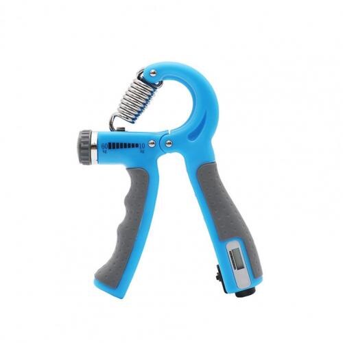 Adjustable Hand Grip with Counter Strengthener Black Finger Gym Muscle Fitness Training Wrist Gripper Hand Exerciser: Blue