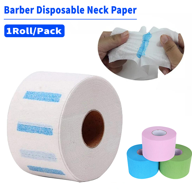 1 rollo/paquete de tiras desechables para el cuello, accesorio de corte de pelo, papel para el cuello, peluquero ajustable, salón de peluquería dedicado para peluquero