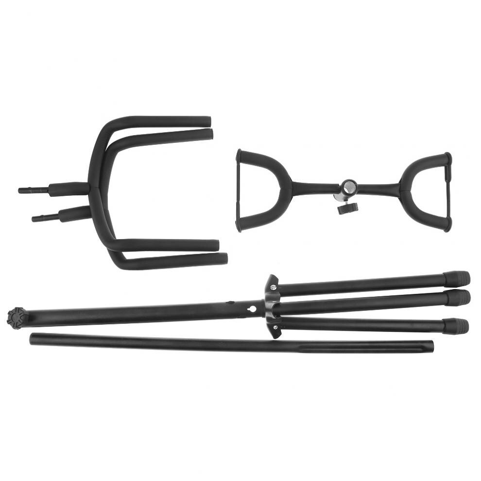 Doppio Titolari pianoforte in Lega di Alluminio In piedi di Chitarra con Treppiede Stabile per la Visualizzazione 2pz acustico Chitarra Elettrica Basso In piedi di chitarra