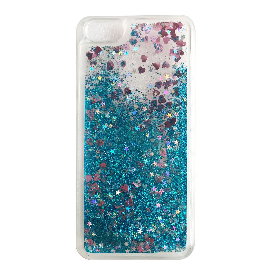 honor 7A case 5.45 " on sFor Huawei Honor 7A DUA-L22 case for honor7A Huawei honor 7A cover Liquid Glitter Soft TPU phone cases: Blue