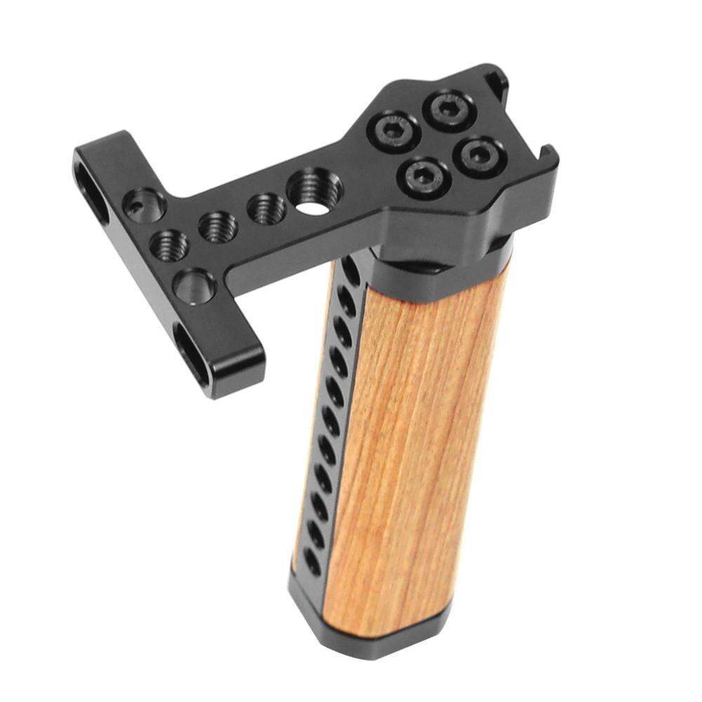 BGNing oben Käse Griff Holz Griff w 1/4 "3/8" zoll Schraube Adapter für GH5, 5DMarkIII KäFeige DSLR Kamera Fotografie Zubehör