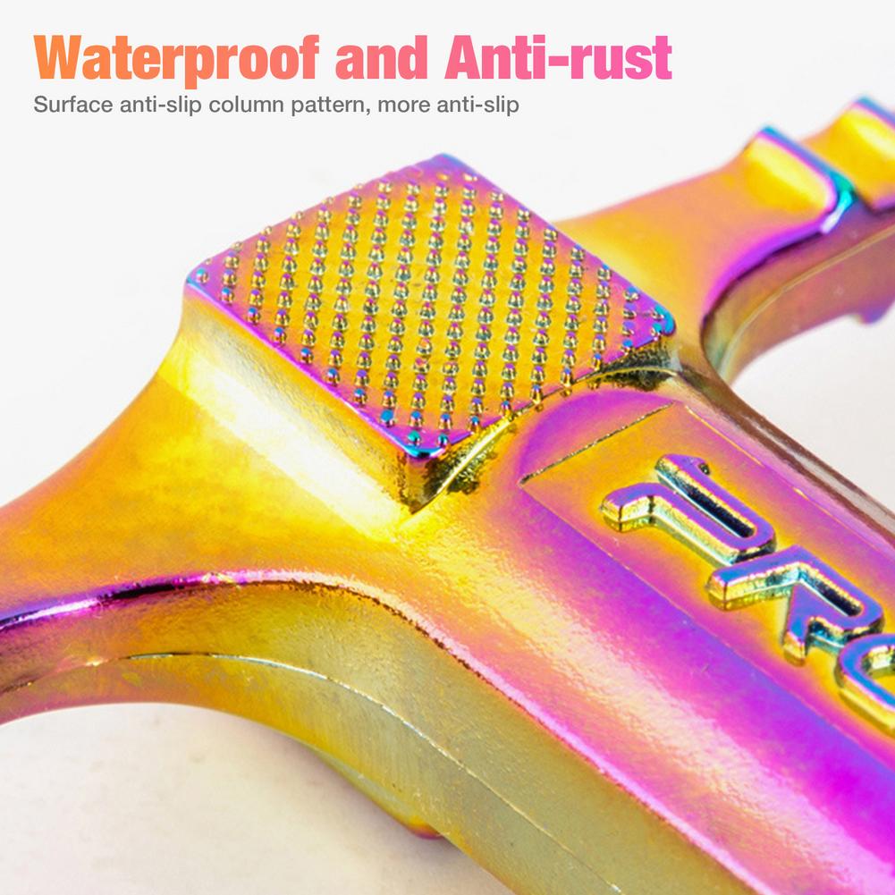 Rainbow mtb cykelpedal aluminiumslegering anti-slip platform 3 lejer farverige pedaler til bmx mountainbike tilbehør