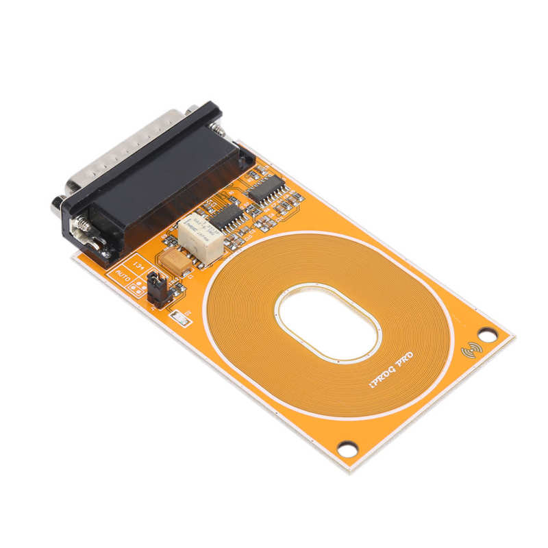 Yellow RFID Adapter Metal Emitter with Read Write Protection Function for IPROG Programmer RFID Emitter