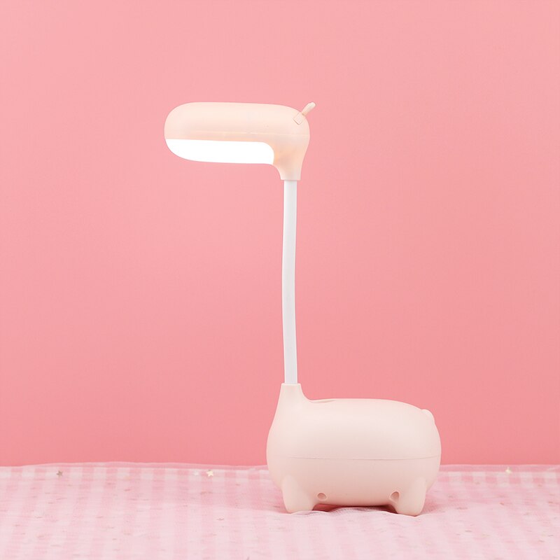 Deer Table Lamp Modern LED Desk Lamp USB Rechargeable Night Light Gooseneck Iluminaria College Dorm Bedroom Reading Study Office