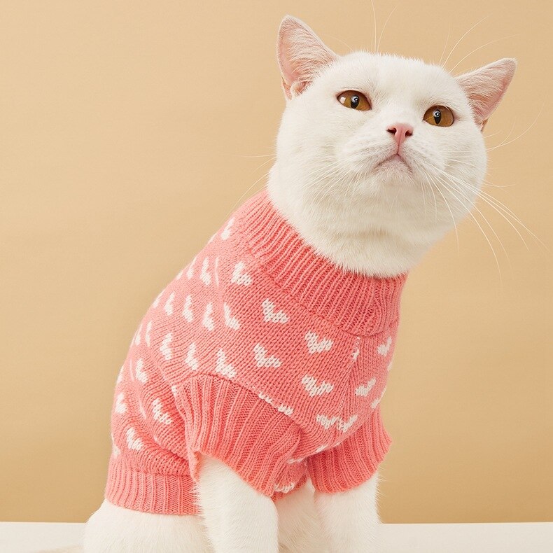 Lvtubanlv Hond Gebreide Trui Hond Hart Trui Puppy Trui Warme Zachte Huisdier Kleding Voor Kleine Medium Katten En Honden