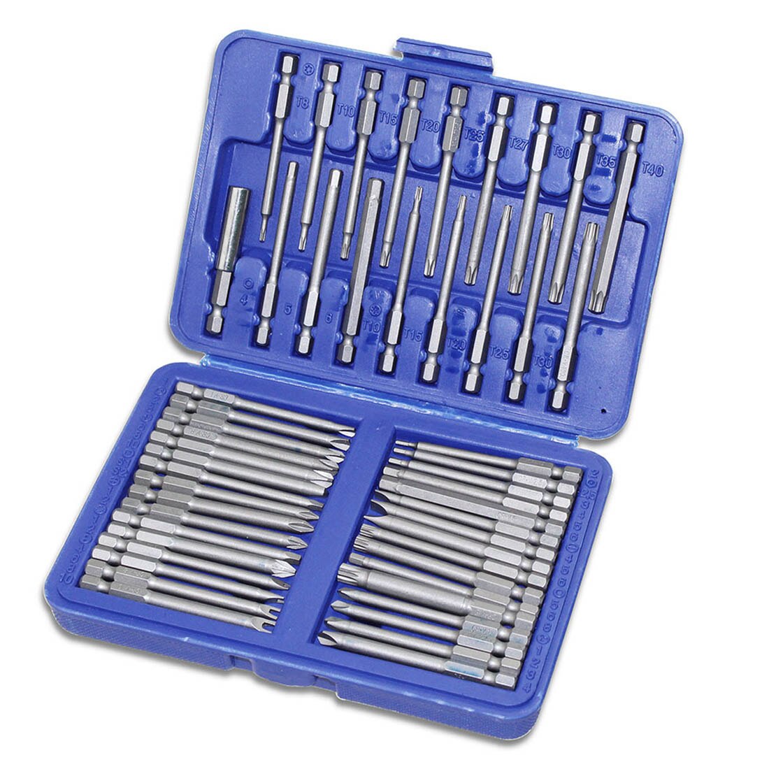 1/4 sekskantede skruetrækker bits 8 stk / 12 stk / 50pc sikkerheds bit sæt manipulationssikker skruetrækker bor bit skruetrækker bit torx fladt hoved: 50 stk 75mm