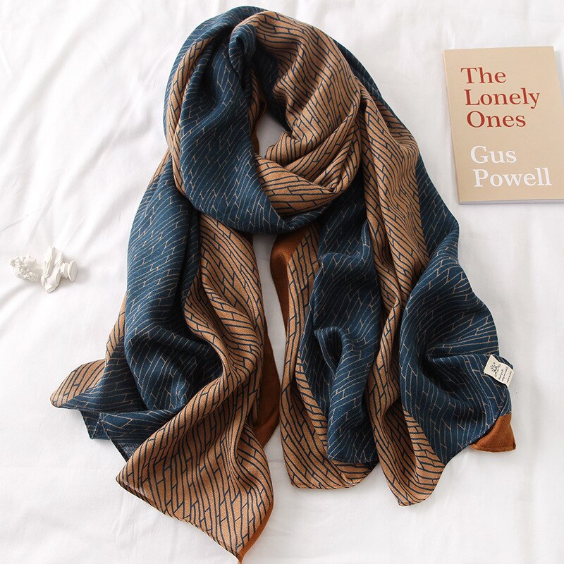 automne hiver femmes écharpe plage châle coton dame foulards bandana pashmina enveloppement hijab silencieux: 17