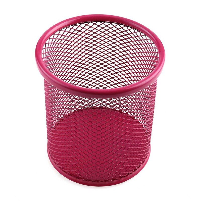 Pennholder kontor skrivebord metall mesh pennestativ blyant papirvarer holder skrivebord organizer stativ blyantveske