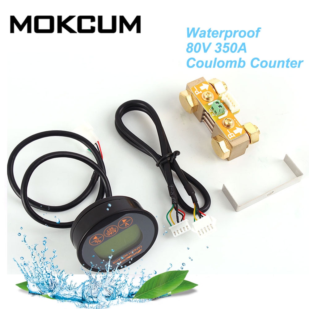 TR16 80V 350A 100A 50A Batterie Kapazität Monitor für Elektrische Fahrzeug Coulomb Zähler Meter Lithium Lipo Lifepo4 Energie Anzeige