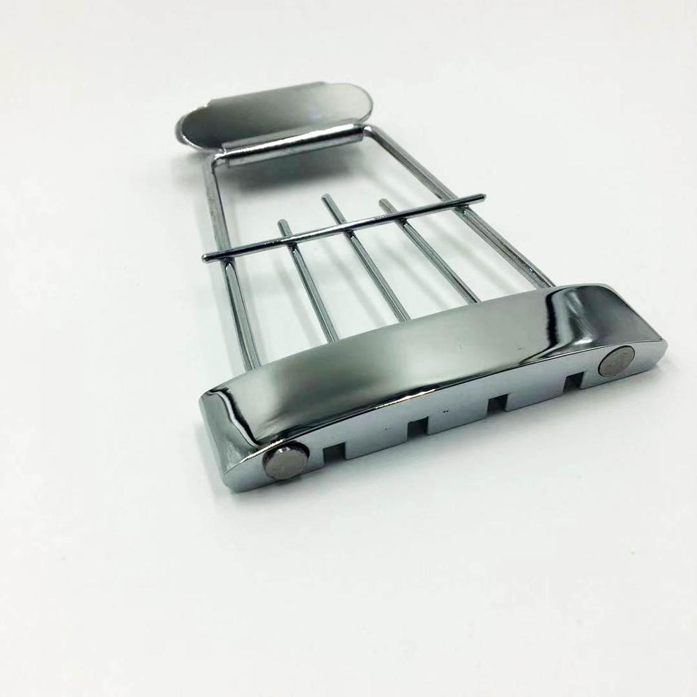 Chrome Plated Guitar Bridge 15mm Spacing For 4 string Hofner BB2 Electric Bass Guitar parts