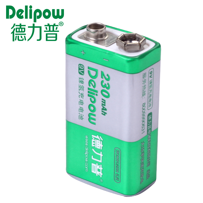 battery 9V genuine high-capacity 9 volt wireless microphone rechargeable battery 230Mah 6F22 Rechargeable Li-ion Cell
