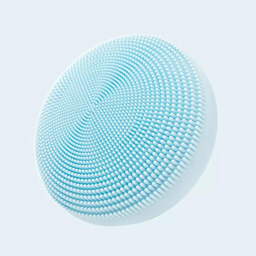En Stock, Xiaomi sónico limpiador Facial, masaje eléctrico, impermeable, silicona, limpieza profunda de cara, herramientas de cuidado de la piel: blue
