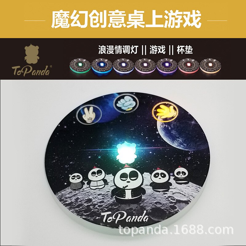 LED Light Stickers LED Wine Bottle Glorifier Light LED Coaster Cup Mat Party Bar Club Games for Adults Party Drinking: TC-181010