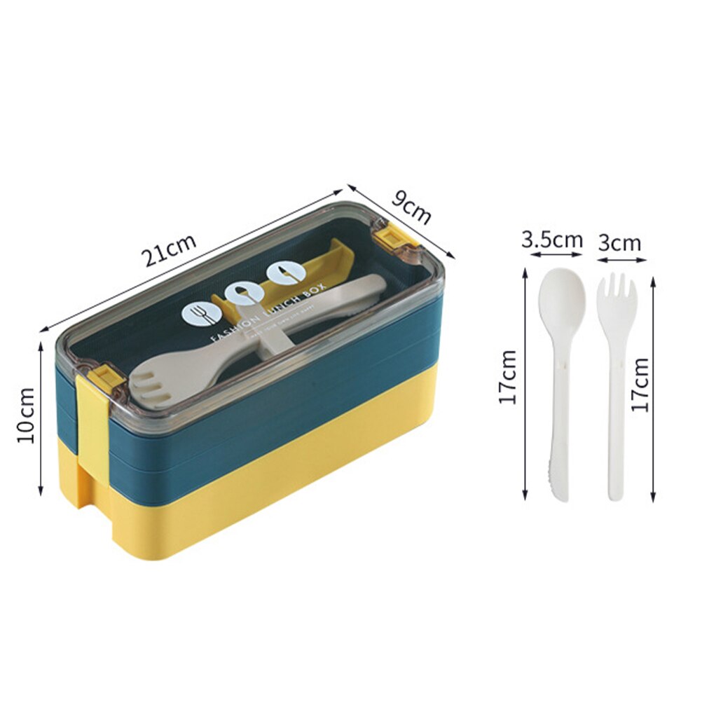 1 Set Magnetron Eenvoudige Voedsel Container Lunchbox Voedsel Box Bento Box Servies Voedsel Opslag Container Voor School Home Office