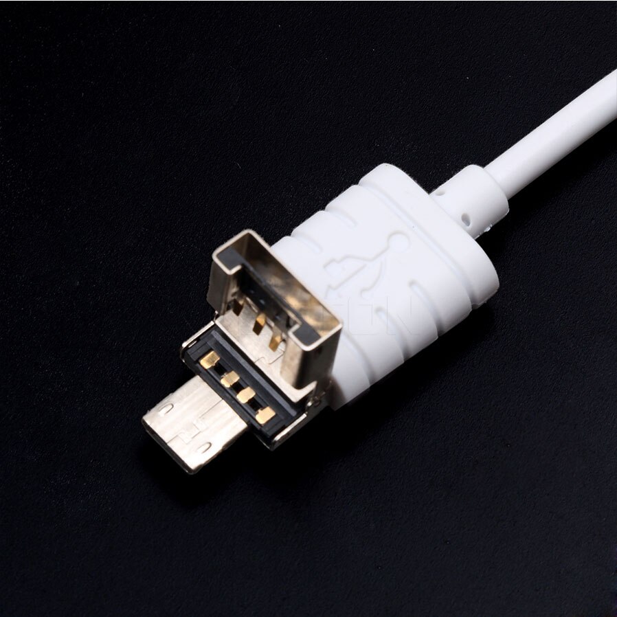 Kebidu 4 Port Micro USB Hub High Speed OTG Hub Multi USB3. 0 Splitter voor Windows Tablet, Smartphone, PC met Telefoon Houder