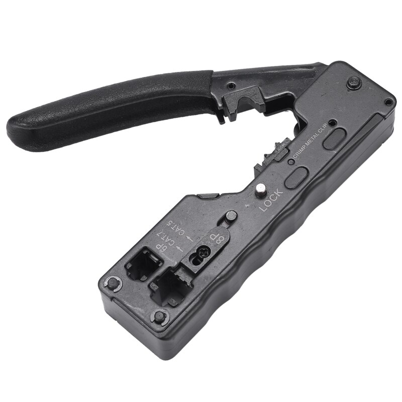 Rj45 Tool Network Crimper Crimping Tools For Cat7 Cat6 Cat5E Cat5 Stp Plugs Rj45 Connector Cables Multifunction Crimp Metal Clip