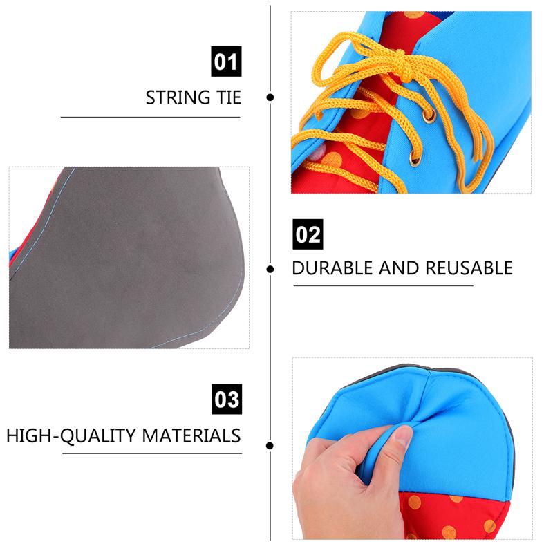 1 Paar Halloween Clown Schoen Covers Clown Laarzen Halloween Kostuum Accessoires