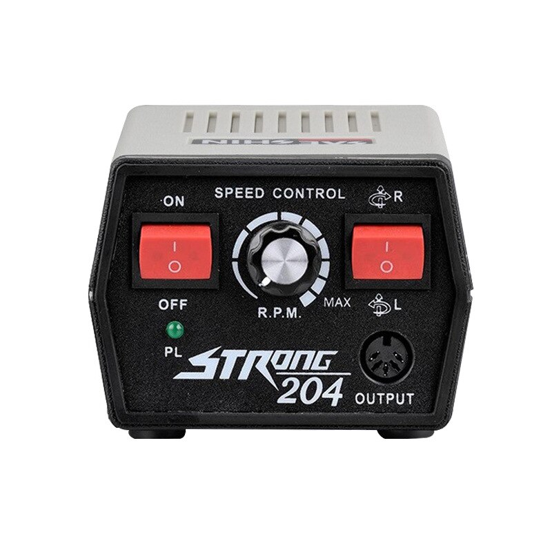 65W Starke 210 90 204 Power Control Box Für 102L 105L Micro motor Handstück Maniküre Pediküre maschine Elektrische Nagel bohrer: 204 black / US