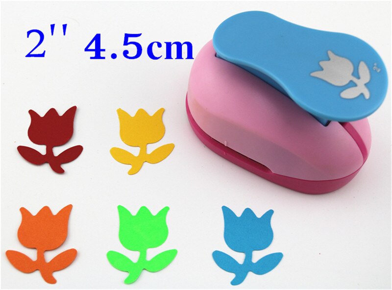 Poinçon pour scrapbooking, grand cercle de 2 pouces et 5cm, artisanat perforateur pour bricolage,: tulip punch