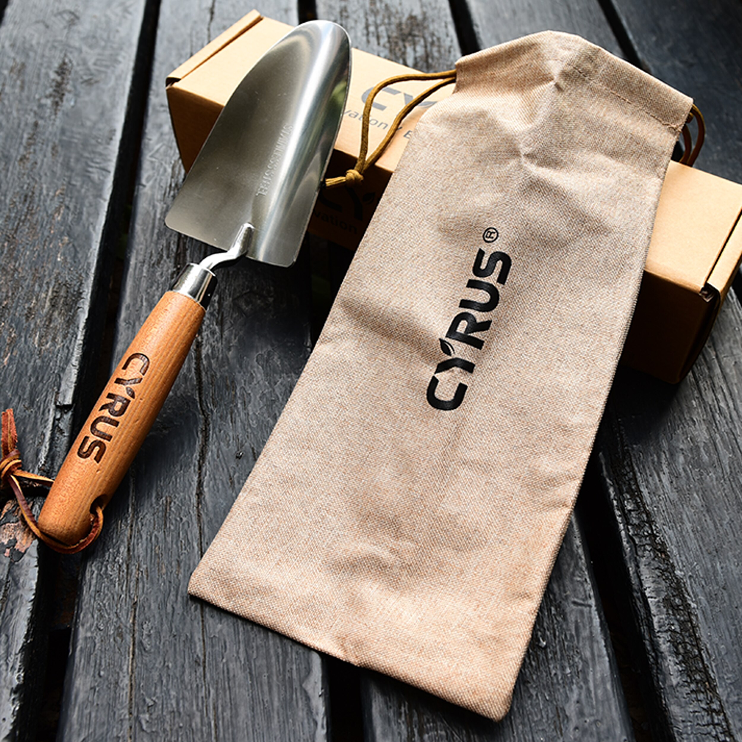 British Garden Tools Set Cultivating Planting Trowel Cultivator Shovels Spades Carbon Steel Wood Handle Transplanter