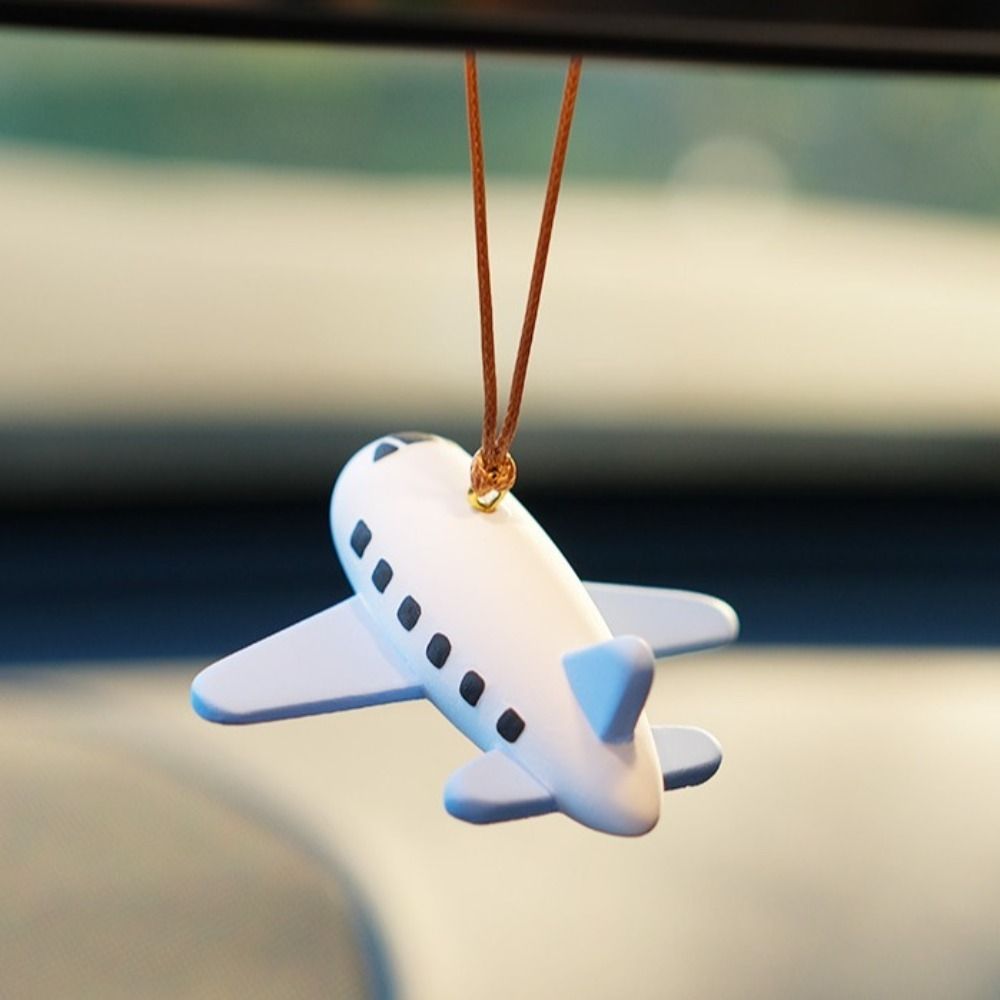 de avión de tendencia, accesorios de Interior de coche, decoración colgante de coche bonito, franjas de diferente Color, artesanías colgantes para coche
