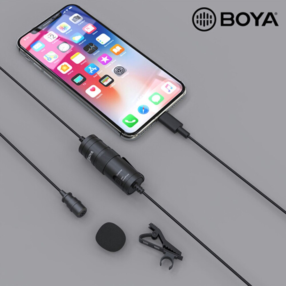 Officiële Originele Boya BY-M1 Lavalier Microfoon Camera Video Recorder Voor Iphone Smartphone Voor Canon Nikon Dslr Zoom Camcorder