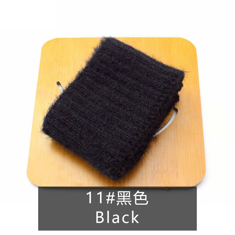 Tekosametti ribbikangas pääntie fleece spandex hihansuut kangas talvikaulus ja takki  ka15: 11 7cm
