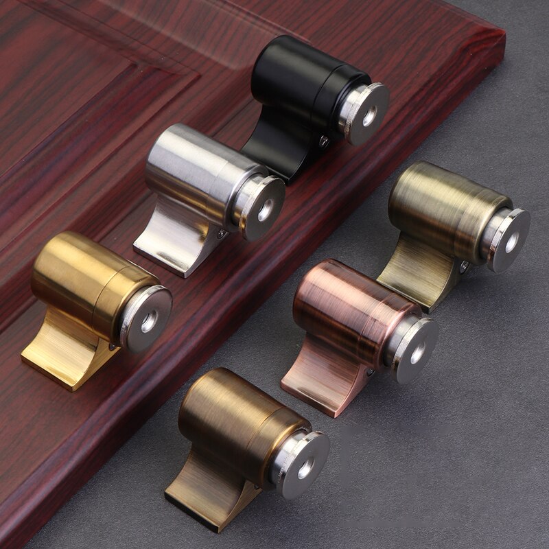 SSMX imán de neodimio Tope de puerta 304 Acero inoxidable fuerte suelo magnético succión Mini Tope de puerta muebles Hardware