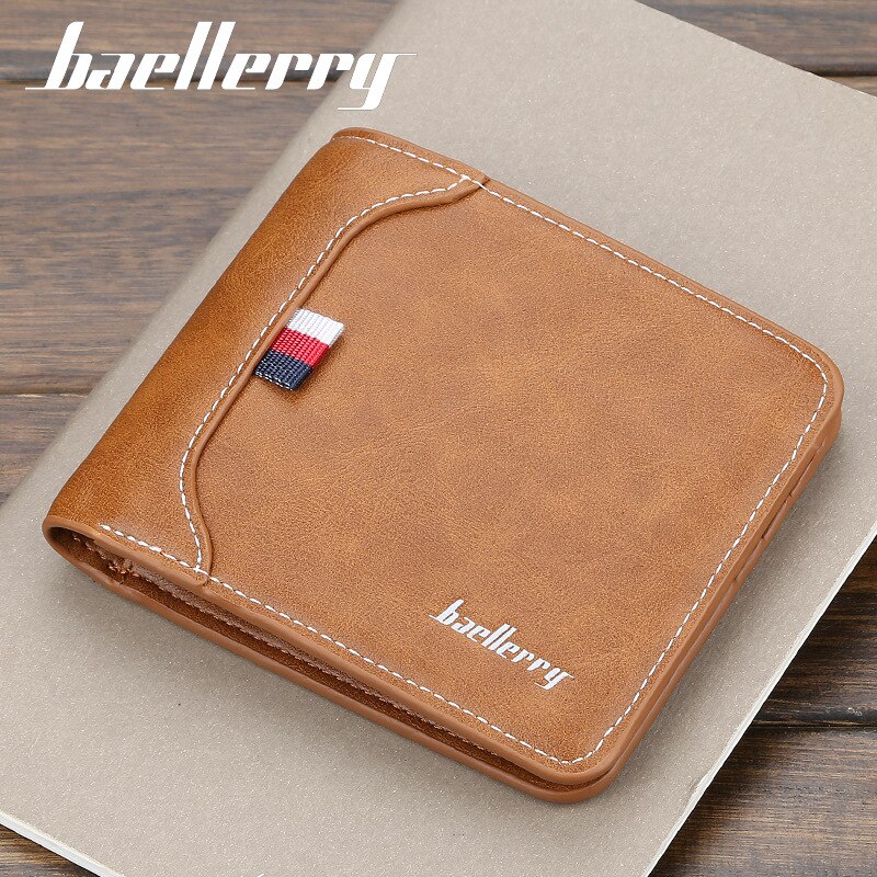 Men's short Wallet soft skin exposure to horizontal slim wallet card package card set of zero wallet