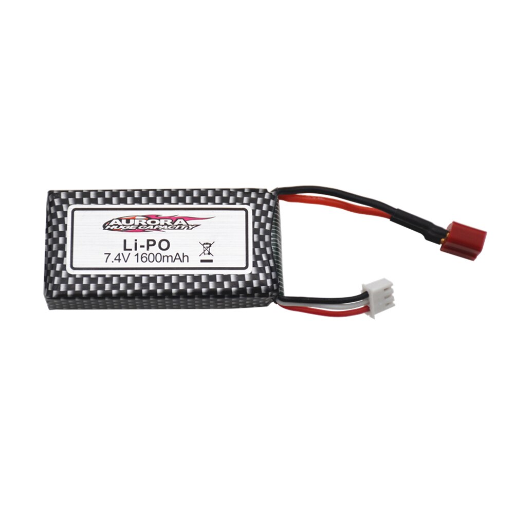 Originele Xinlehong 9125 Afstandsbediening Rc Auto Onderdelen 7.4 V 1600Mah Lipo Batterij XLH9125 Batterij 7.4 V 1600mah: 1pcs