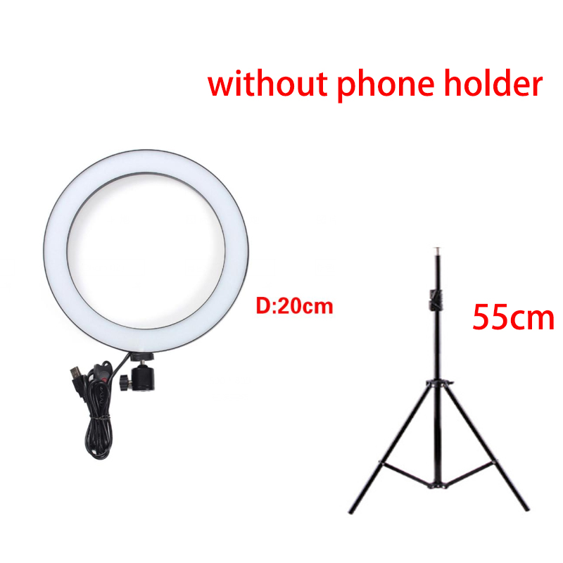 10 Inch Usb Charger Selfie Ring Light Flash Led Camera Telefoon Fotografie Enhancing Voor Smartphone Studio Fotografie: 03