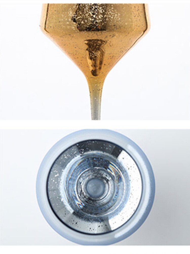 Color Starry Sky Pink Goblet Crystal Champagne Glass Wedding Wine Glass Party Nordic Home Cocktail Glass