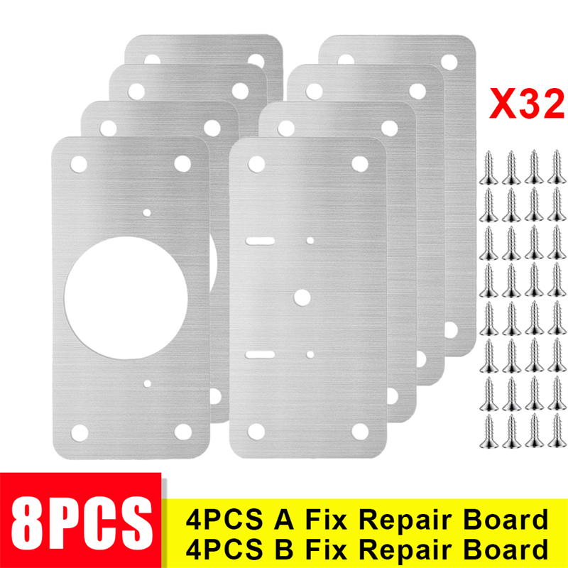 40/2 stücke Scharnier Reparatur Platte Möbel Schublade Schrank Reparatur Befestigungs Platte Küche Schrank Tür Scharnier Montage Bausatz Haushalt Werkzeug: Gelb
