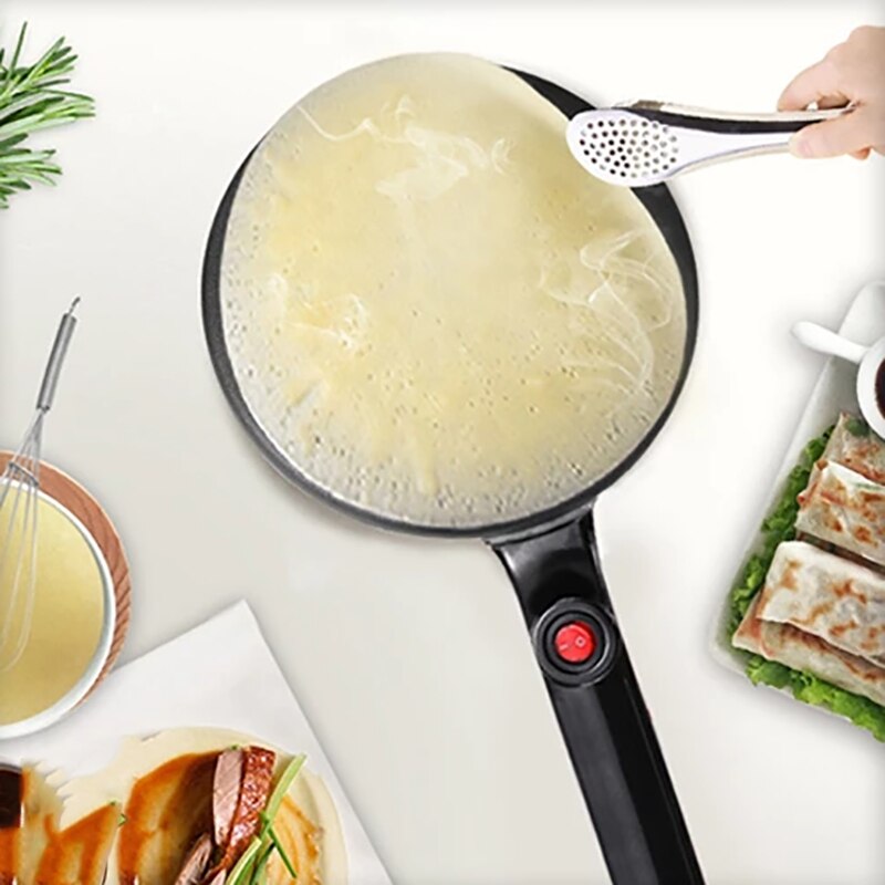 220V 800W Diy Elektrische Bakpan Thuis Lente Roll Taart Machine Laag Van Huid Automatische Mini Pannenkoek Pot cake Eu Plug