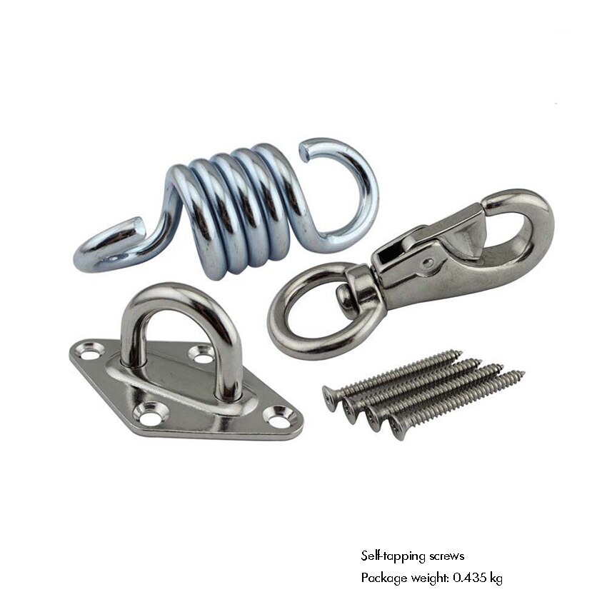 Kit para colgar hamaca de alta resistencia, gancho de acero inoxidable, tornillos de gancho de techo multiusos para columpio, Yoga, silla, árbol