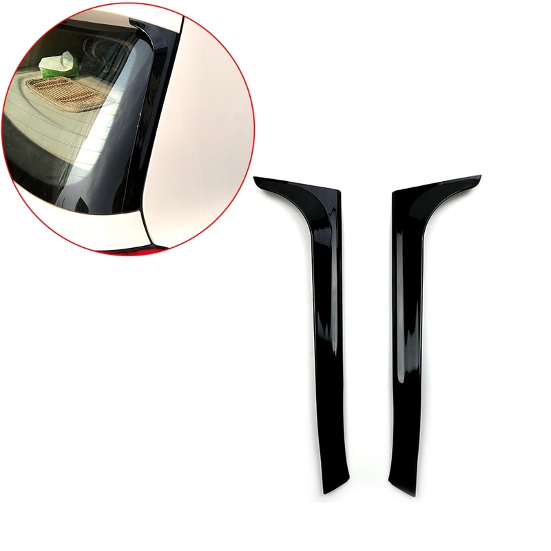 for Golf 6 Golf MK6 Glossy Black Rear Window Side Wing Roof Spoiler Splitter Stickers Trim Cover